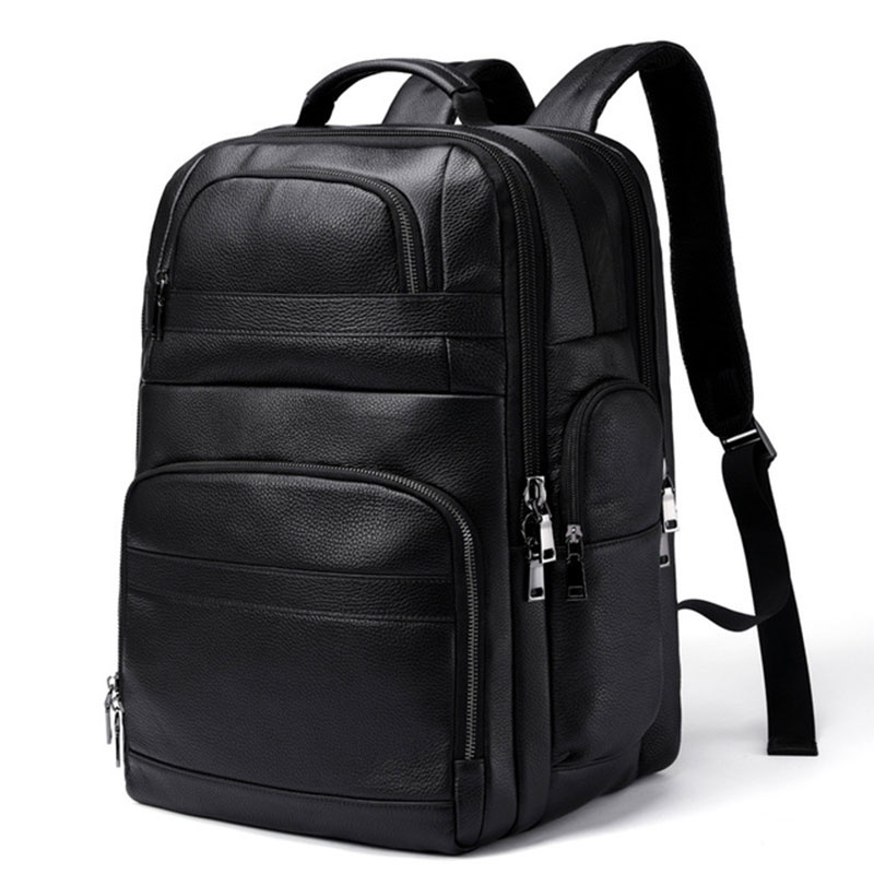 Leather Work Rucksack Mens - Luufan Echt leder Rucksack mit USB