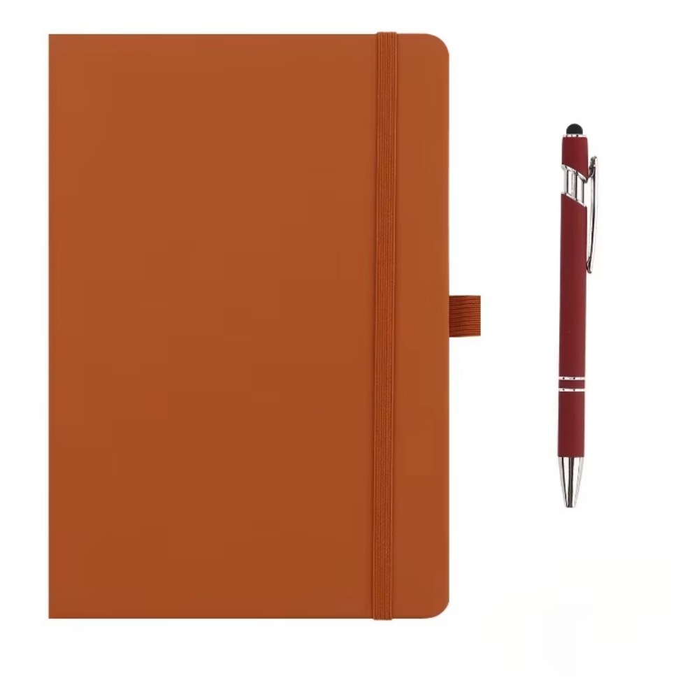 Leather Work Diary Covers - Mini-Taschennotizbücher mit Gummiband, Ledereinband, Schülerhandbücher, A6,